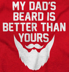 Dad's Beard Ringer Romper Bodysuit-Direct To Garment Print-Brisco Baby
