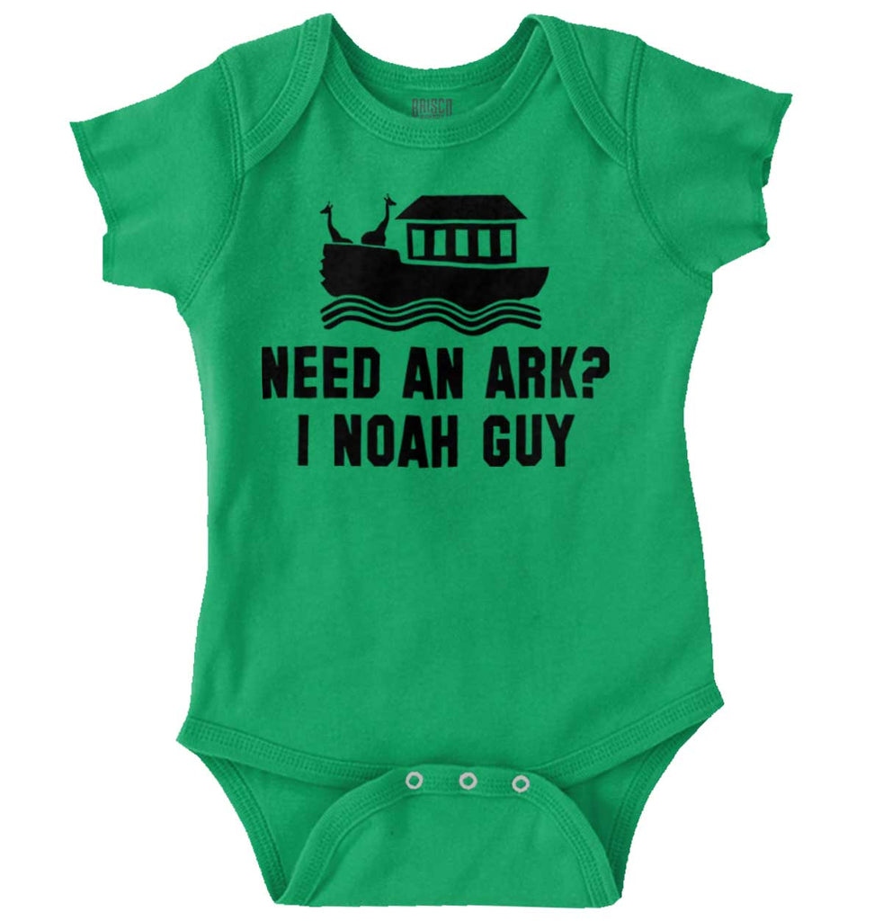 Ark Noah Guy Romper Bodysuit-Direct To Garment Print-Brisco Baby