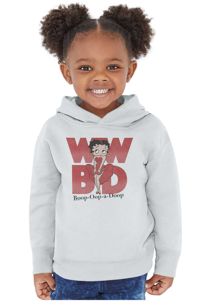 Blowing Dress Toddler Pullover Hoodie-Direct To Garment Print-Brisco Baby