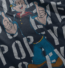 Popeye The Sailor Romper Bodysuit-Direct To Garment Print-Brisco Baby