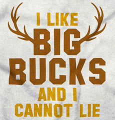 I Like Big Bucks Romper Bodysuit-Direct To Garment Print-Brisco Baby