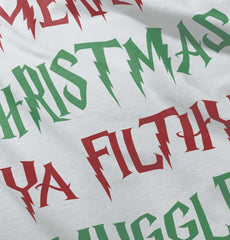 Merry Christmas Muggle Infant Baby Bib-Direct To Garment Print-Brisco Baby