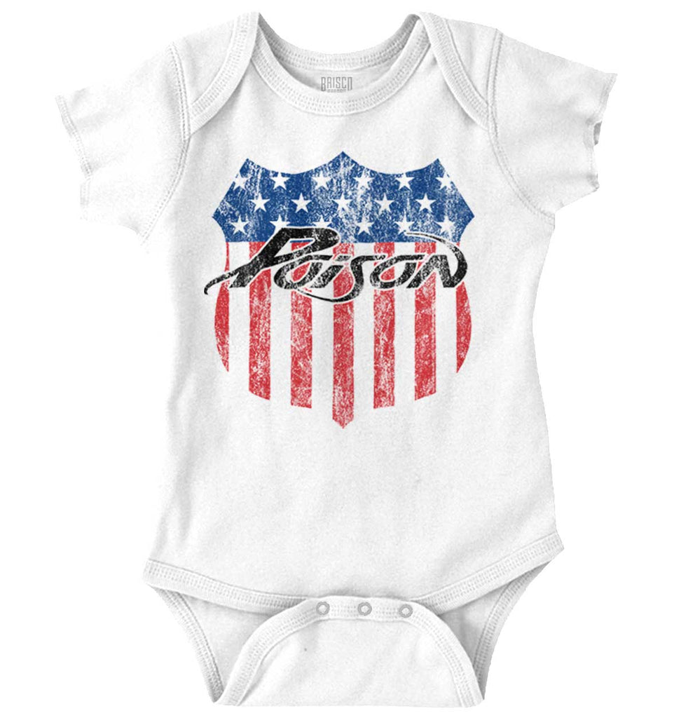 Poison USA Romper Bodysuit-Direct To Garment Print-Brisco Baby