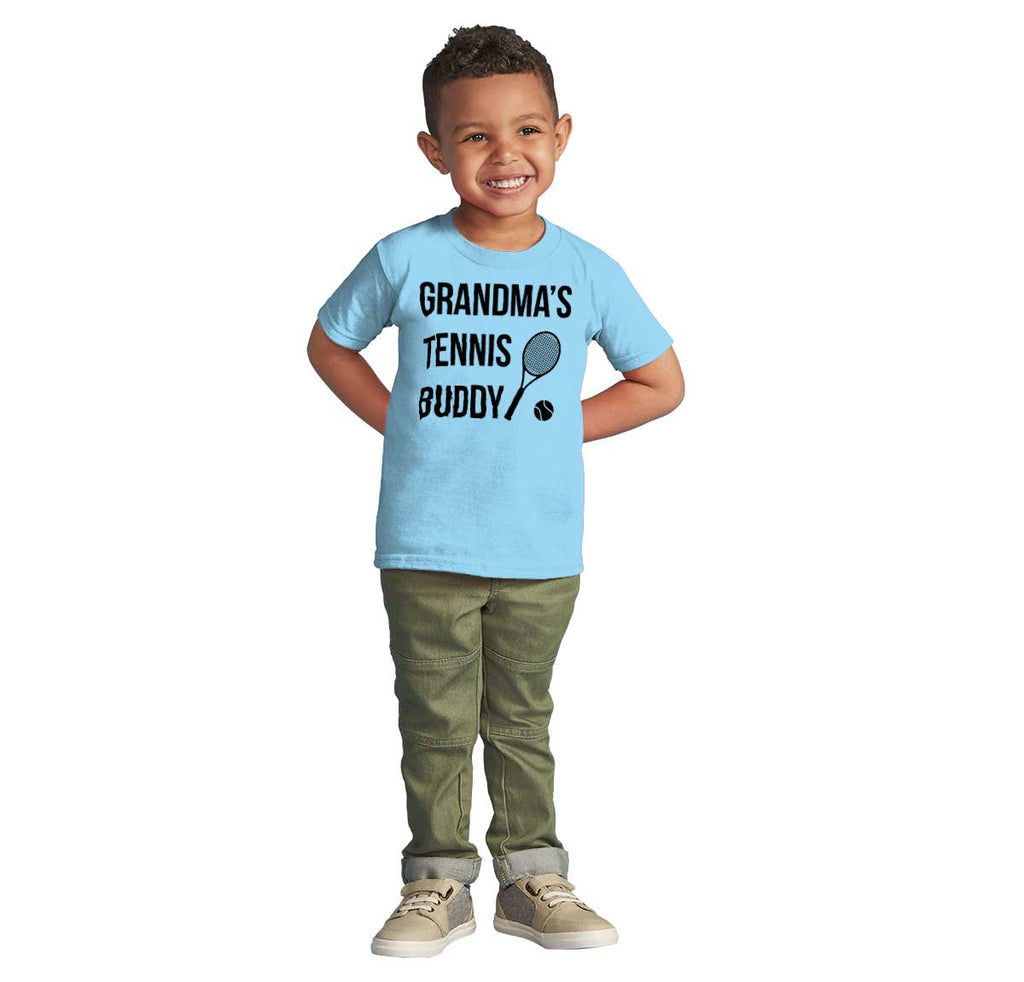 Grandma's Tennis Buddy Infant Toddler T Shirt-Direct To Garment Print-Brisco Baby