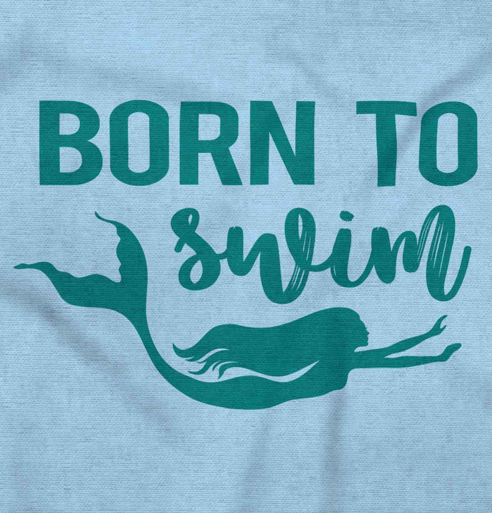 Born To Swim Infant Baby Bib-Direct To Garment Print-Brisco Baby