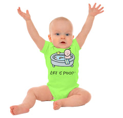 Poop in Bath Romper Bodysuit-Direct To Garment Print-Brisco Baby