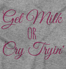 Get Milk Toddler Football Jersey Tee-Direct To Garment Print-Brisco Baby
