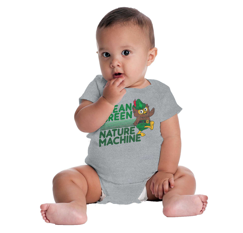 Clean Green Romper Bodysuit-Direct To Garment Print-Brisco Baby