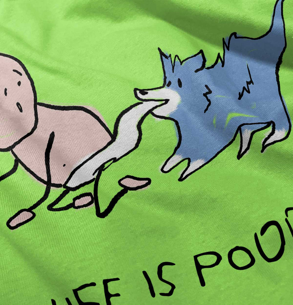 Dog Pull Infant Toddler T Shirt-Direct To Garment Print-Brisco Baby