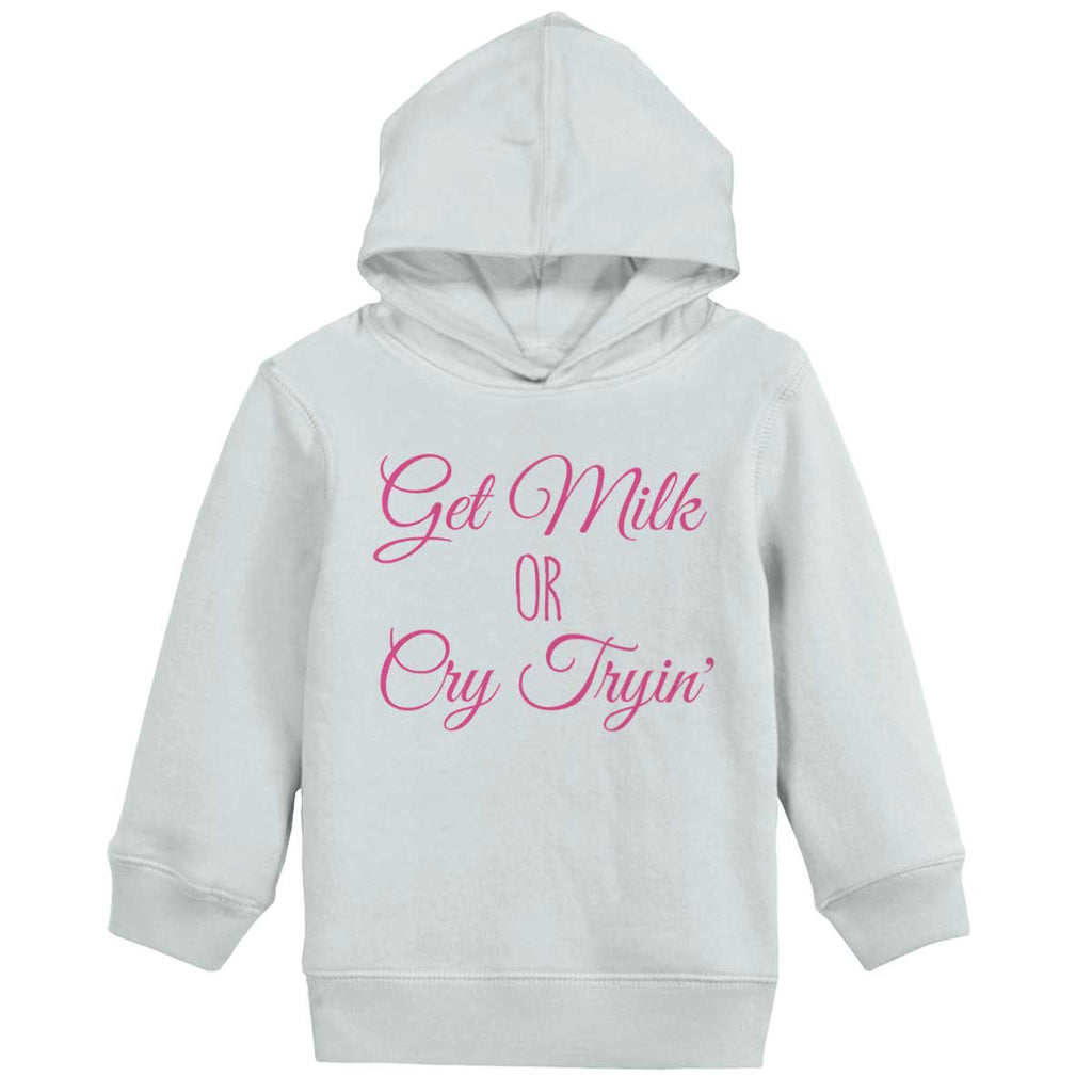 Get Milk Toddler Pullover Hoodie-Direct To Garment Print-Brisco Baby