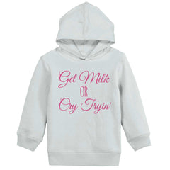 Get Milk Toddler Pullover Hoodie-Direct To Garment Print-Brisco Baby