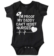 Can't Resist Nurses Romper Bodysuit-Direct To Garment Print-Brisco Baby