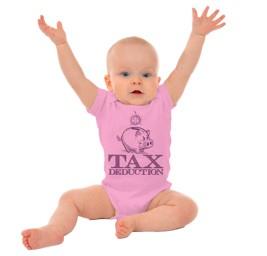 Cutest Tax Deduction Romper Bodysuit-Direct To Garment Print-Brisco Baby