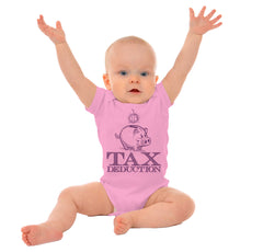Cutest Tax Deduction Romper Bodysuit-Direct To Garment Print-Brisco Baby