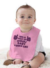 Adorable Looks Like Infant Baby Bib-Direct To Garment Print-Brisco Baby