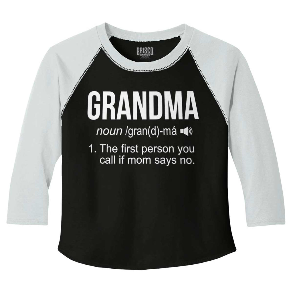 Grandma Toddler Baseball-Direct To Garment Print-Brisco Baby
