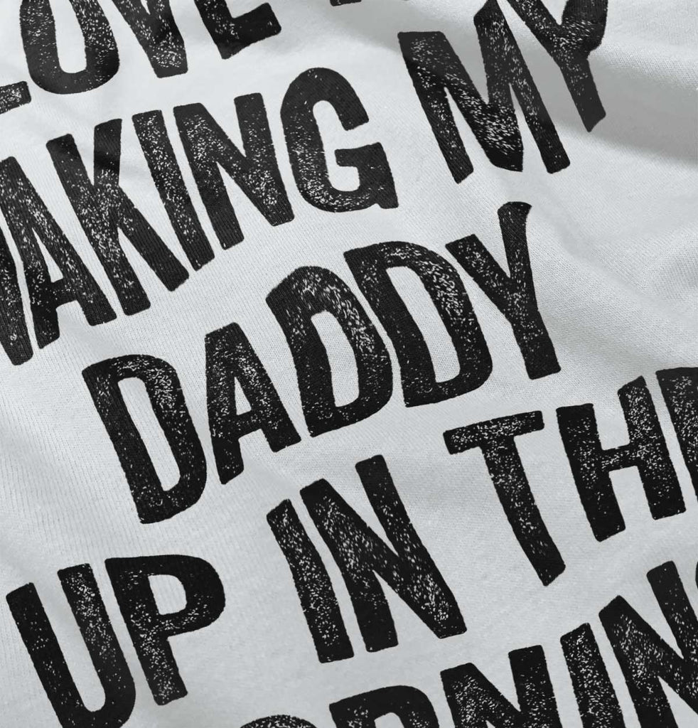 Waking Up Daddy Infant Baby Bib-Direct To Garment Print-Brisco Baby