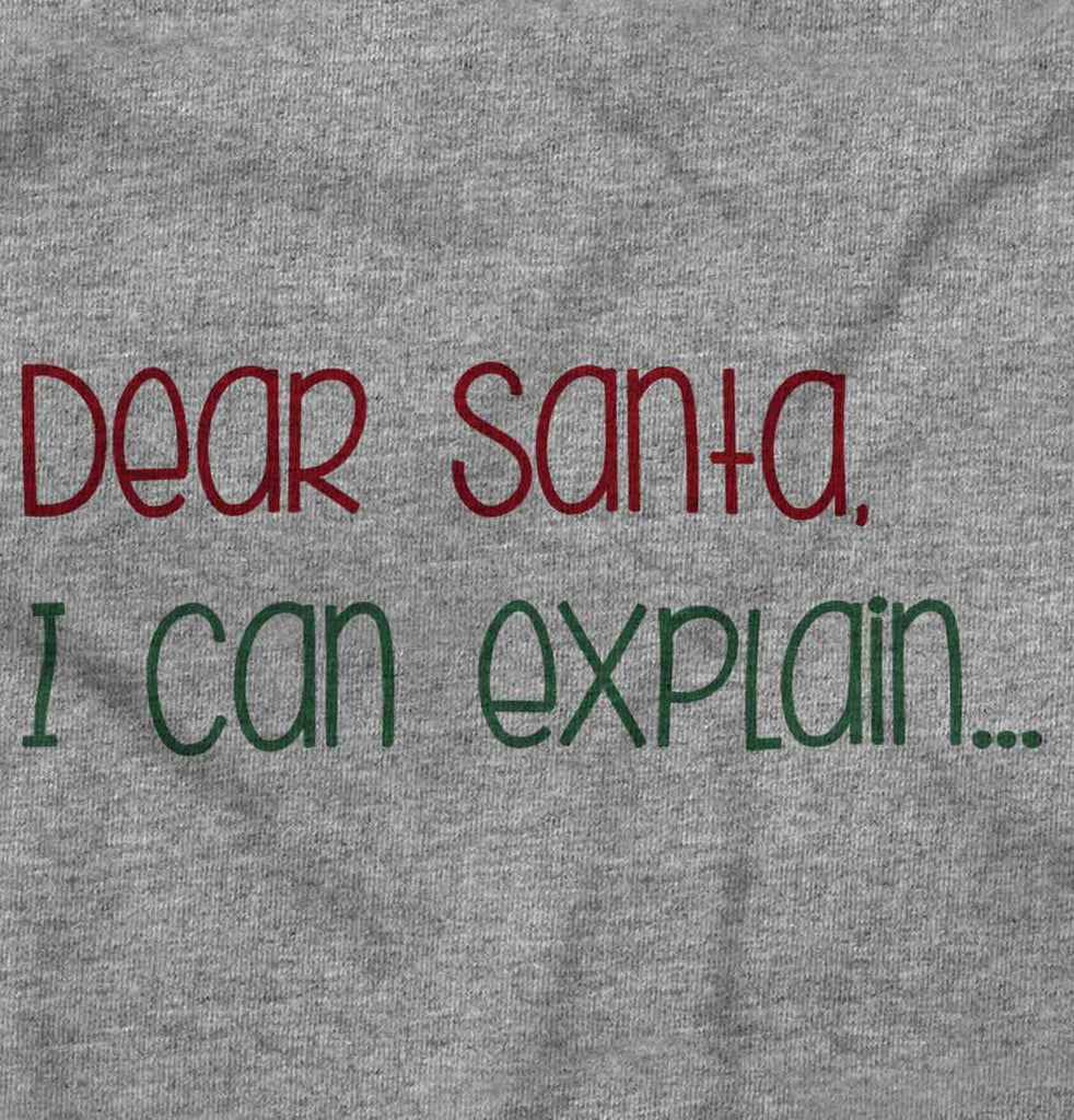 Dear Santa Can Explain Infant Toddler T Shirt-Direct To Garment Print-Brisco Baby
