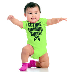 Future Gaming Buddy Romper Bodysuit-Direct To Garment Print-Brisco Baby