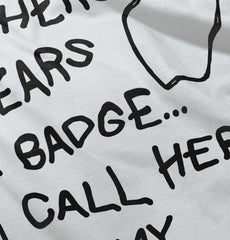 Hero Wears Badge Infant Baby Bib-Direct To Garment Print-Brisco Baby