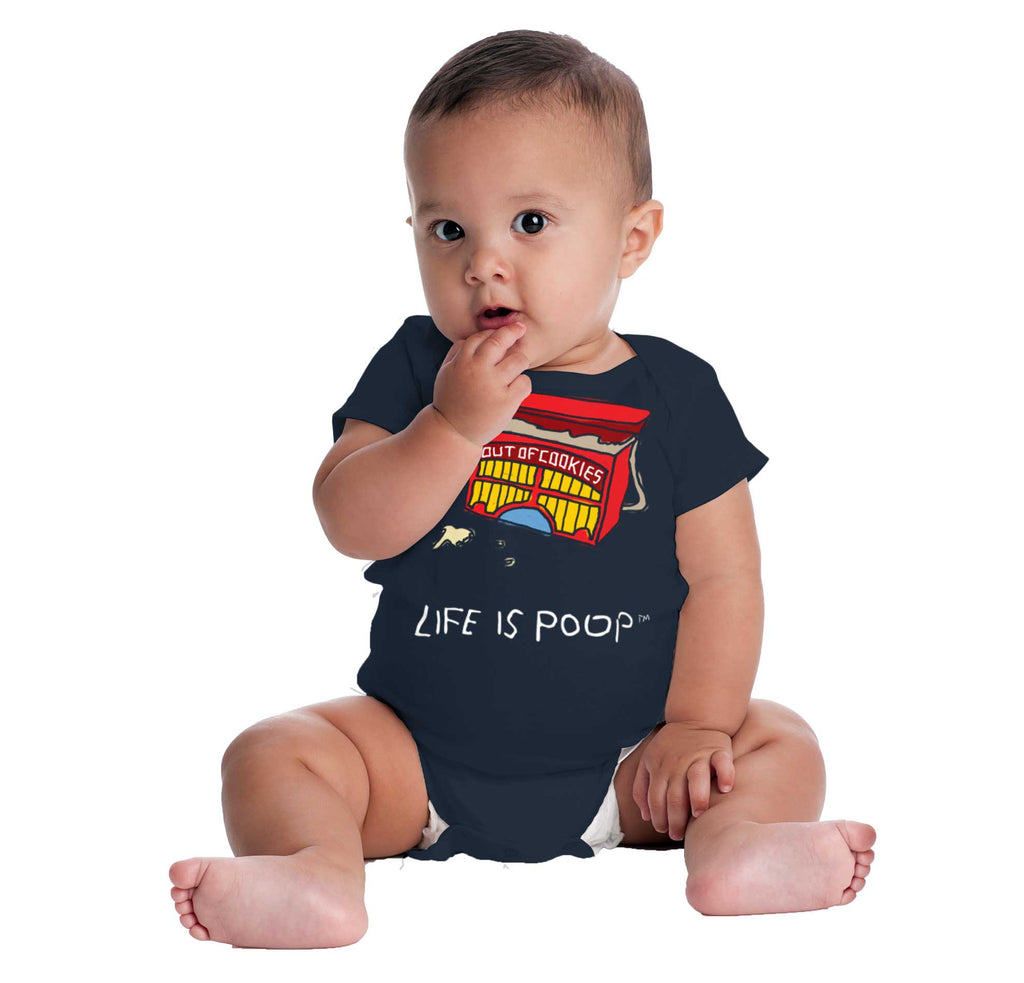 Out of Cookies Romper Bodysuit-Direct To Garment Print-Brisco Baby