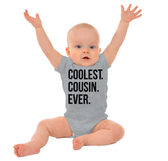 Coolest Cousin Ever Romper Bodysuit-Direct To Garment Print-Brisco Baby