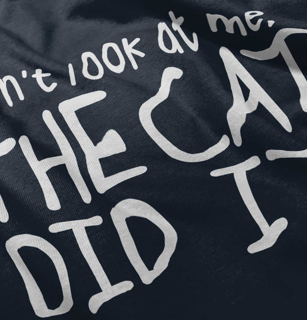 Cat Did It Infant Toddler T Shirt-Direct To Garment Print-Brisco Baby