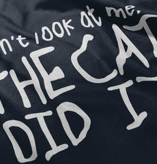 Cat Did It Infant Toddler T Shirt-Direct To Garment Print-Brisco Baby