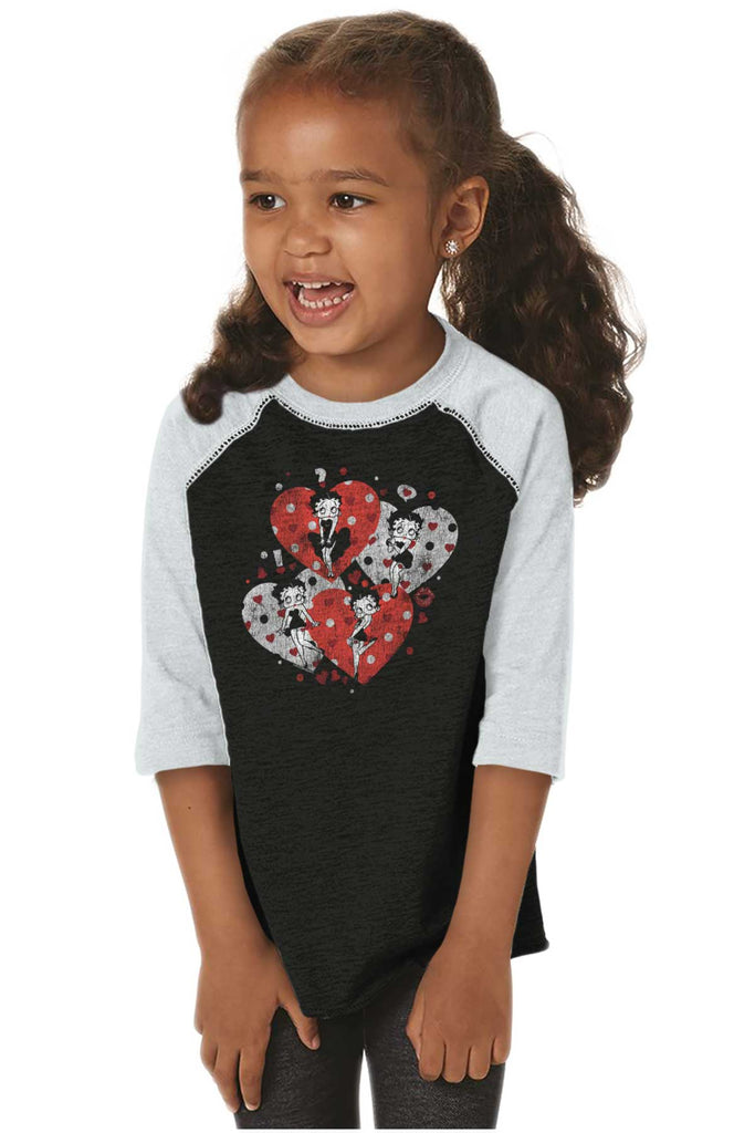 Betty Love Toddler Baseball-Direct To Garment Print-Brisco Baby