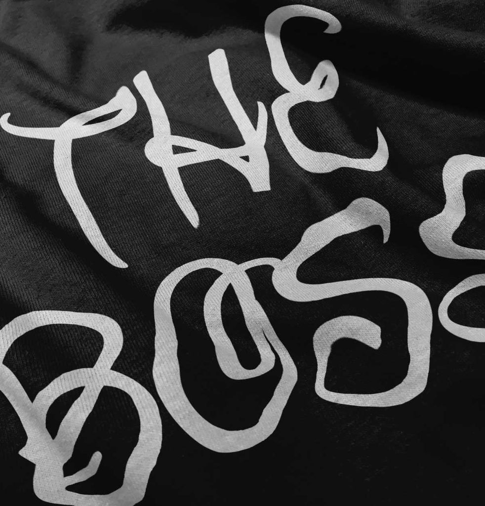 The Boss Infant Baby Bib-Direct To Garment Print-Brisco Baby