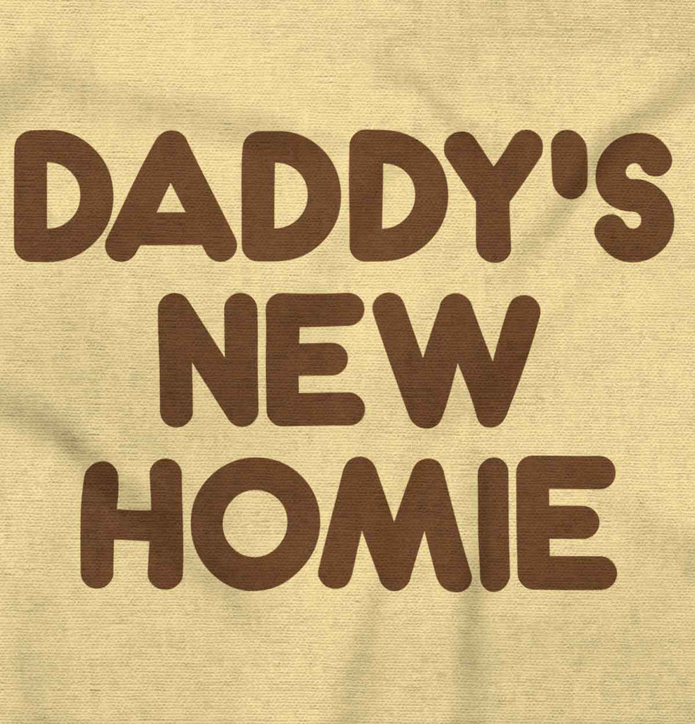 Daddy's New Homie Romper Bodysuit-Direct To Garment Print-Brisco Baby