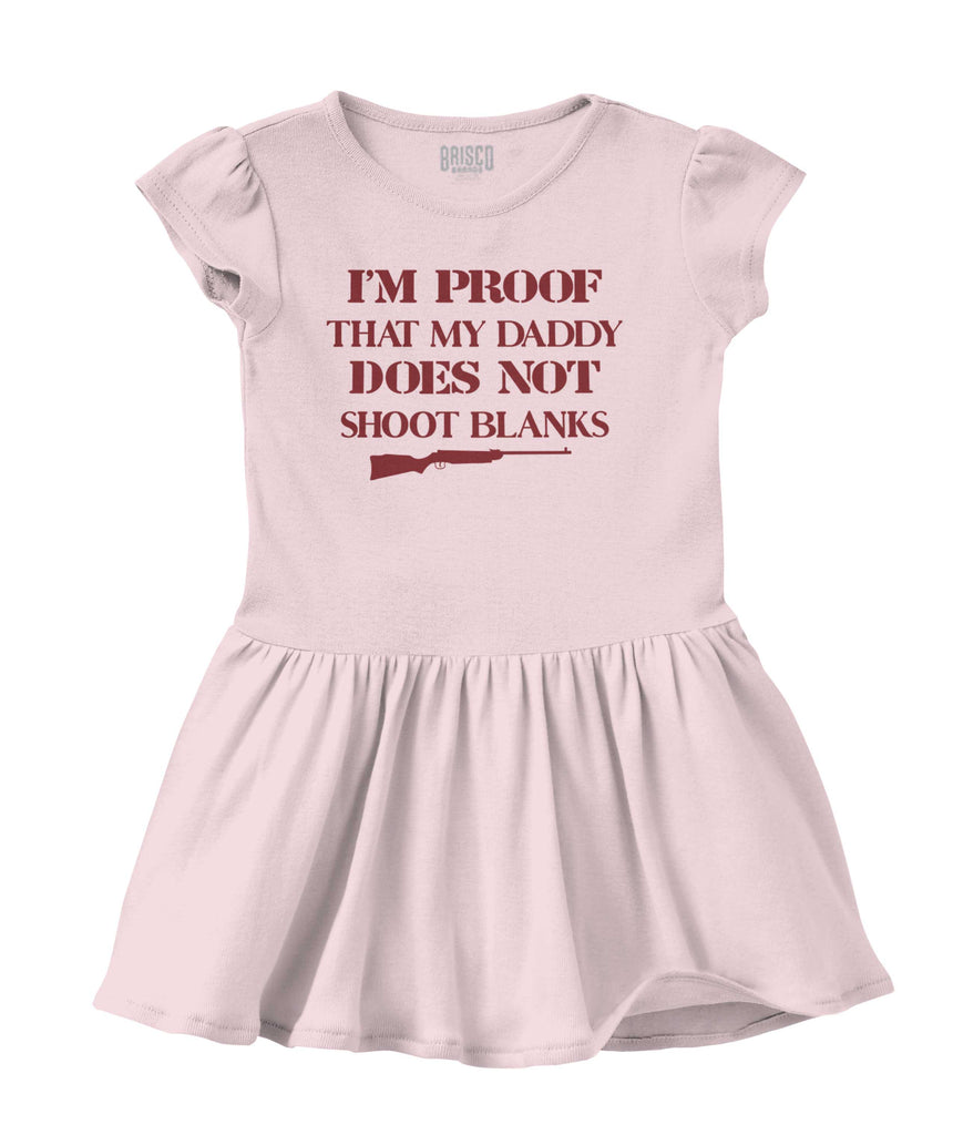 Shoot Blanks Solid Baby Infant Dress-Direct To Garment Print-Brisco Baby