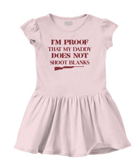 Shoot Blanks Solid Baby Infant Dress-Direct To Garment Print-Brisco Baby