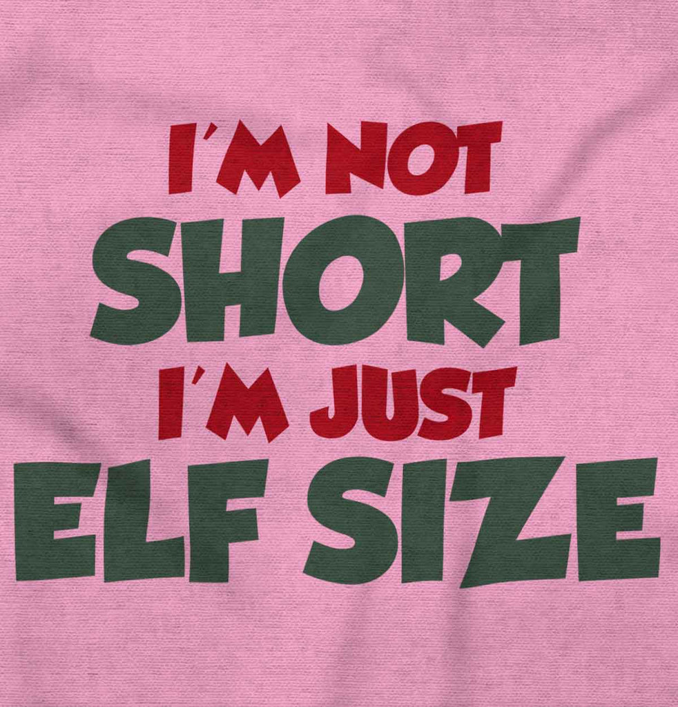 Not Short Elf Size Infant Baby Bib-Direct To Garment Print-Brisco Baby