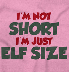 Not Short Elf Size Infant Baby Bib-Direct To Garment Print-Brisco Baby
