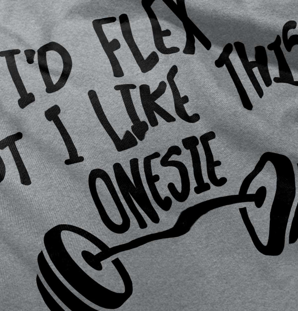 I'd Flex Infant Toddler T Shirt-Direct To Garment Print-Brisco Baby