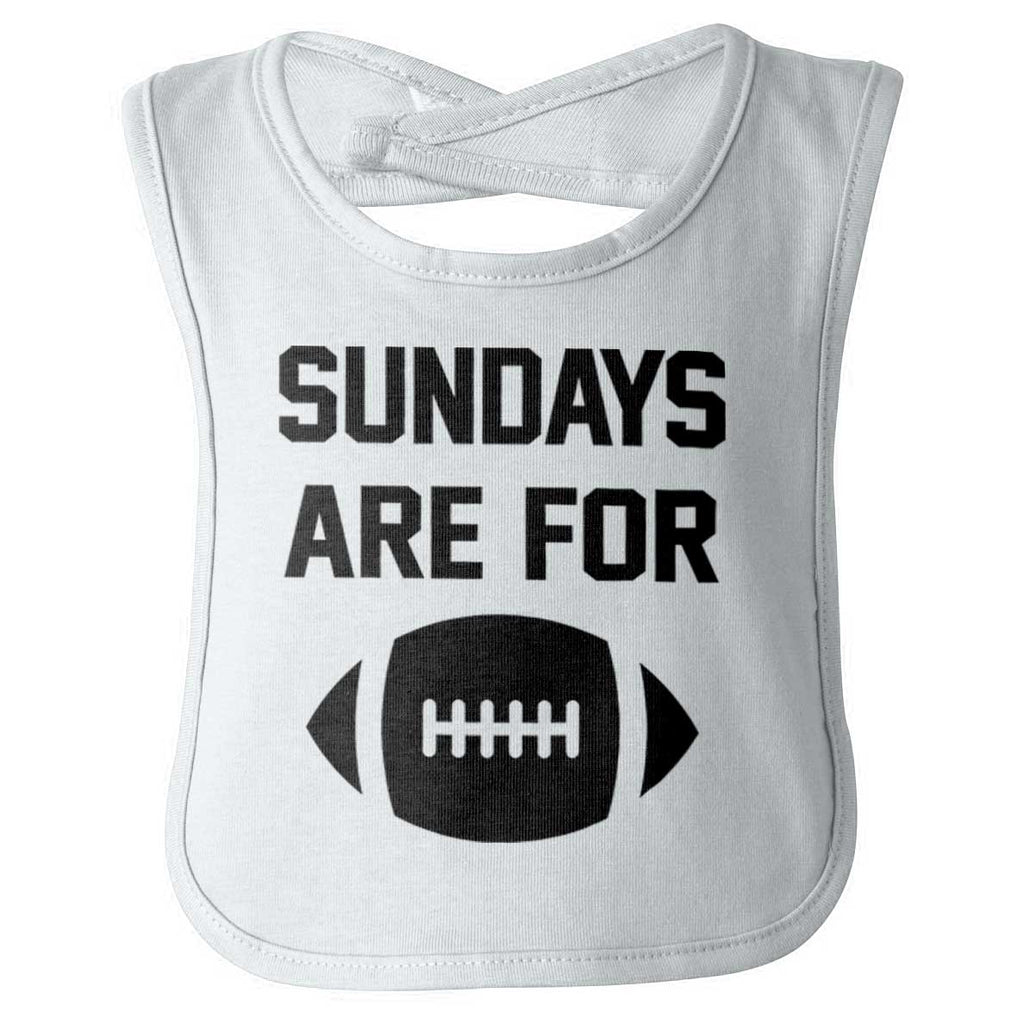Sundays for Football Infant Baby Bib-Direct To Garment Print-Brisco Baby