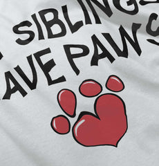 My Siblings have paw Infant Baby Bib-Direct To Garment Print-Brisco Baby