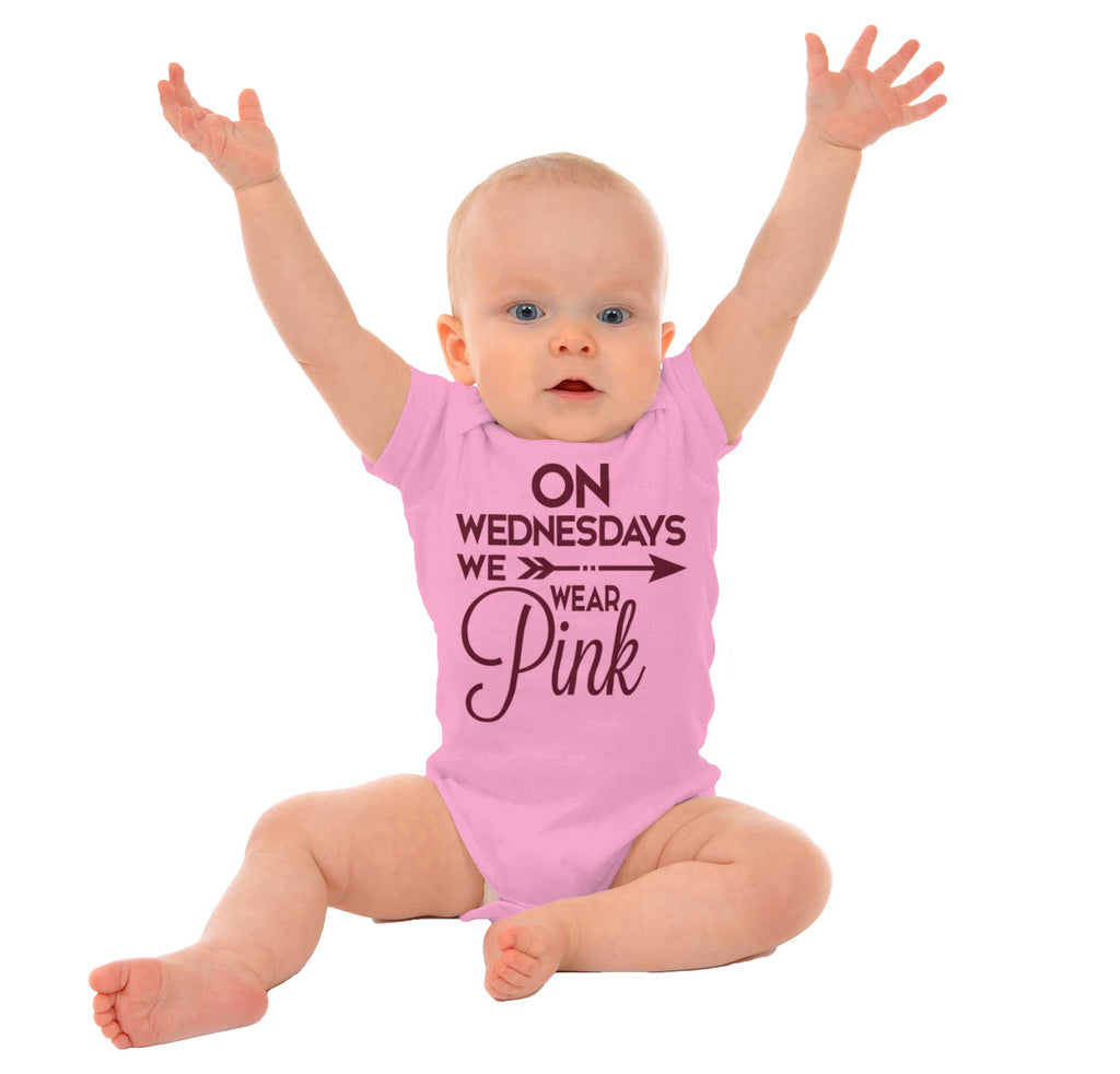 Wear Pink Romper Bodysuit-Direct To Garment Print-Brisco Baby