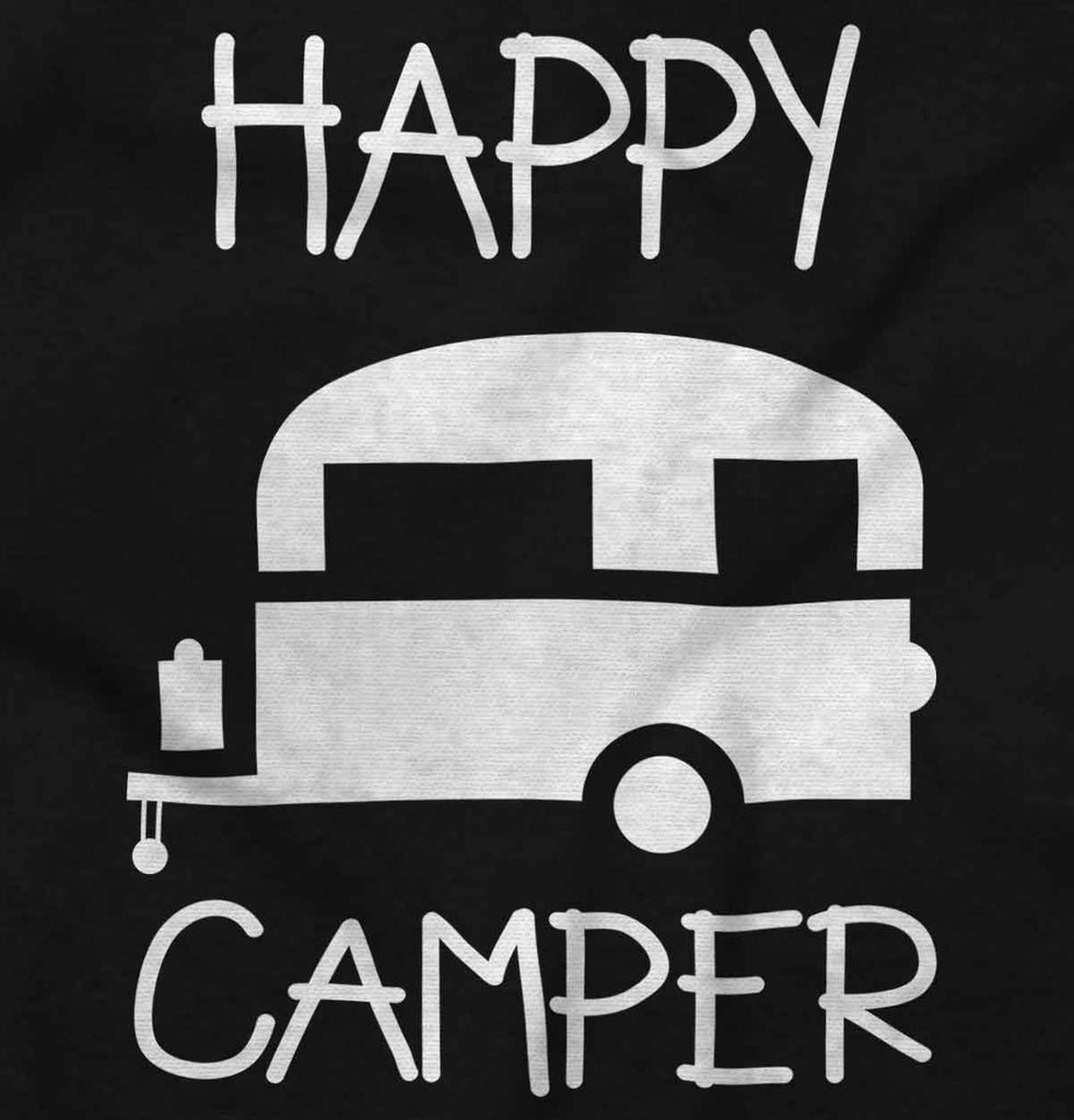 Happy Camper Romper Bodysuit-Direct To Garment Print-Brisco Baby
