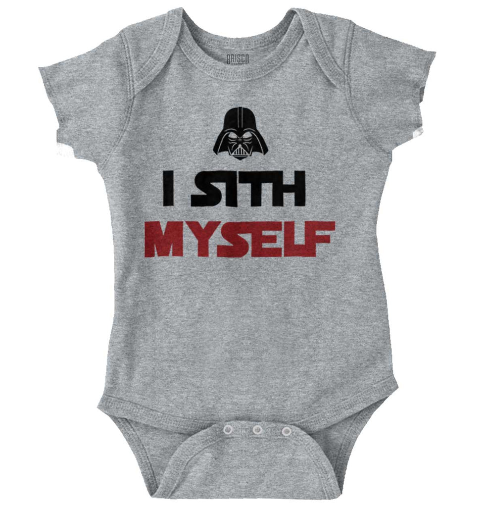 I Sith Myself Romper Bodysuit-Direct To Garment Print-Brisco Baby