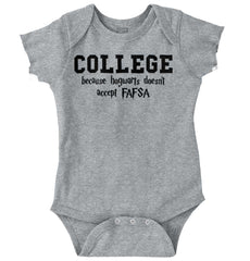 College Romper Bodysuit-Direct To Garment Print-Brisco Baby