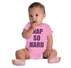 Nap So Hard Romper Bodysuit-Direct To Garment Print-Brisco Baby