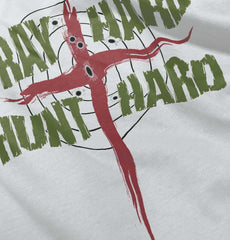 Pray Hard Hunt Hard Romper Bodysuit-Direct To Garment Print-Brisco Baby
