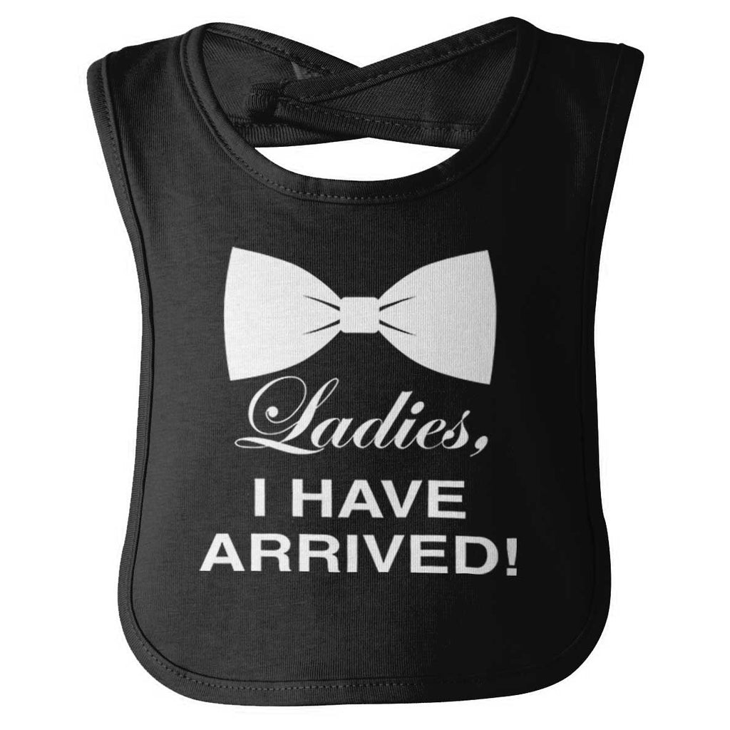 I Have Arrived Infant Baby Bib-Direct To Garment Print-Brisco Baby