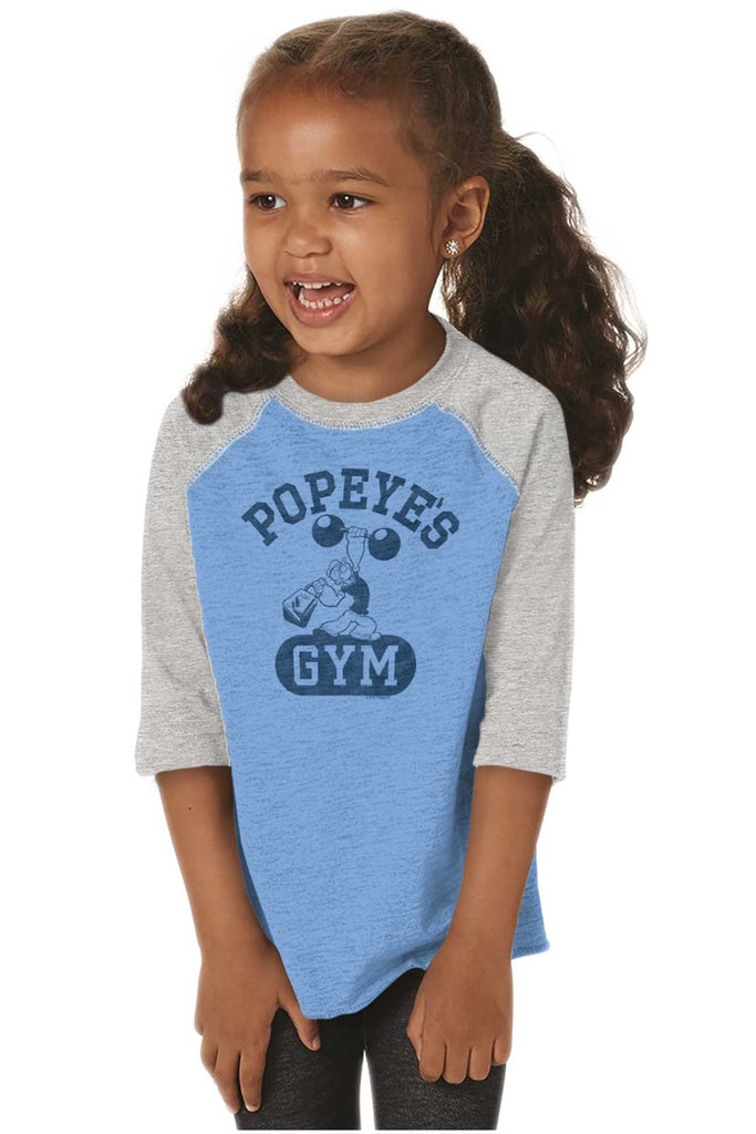 Popeye's Gym Toddler Baseball-Direct To Garment Print-Brisco Baby