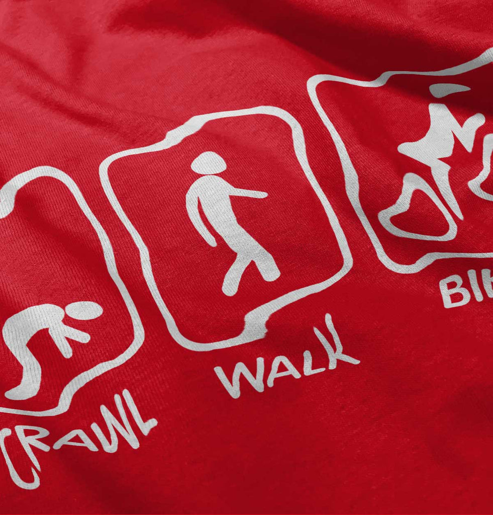 Crawl Walk Bike Baby Polka Dot Skirt Dress-Direct To Garment Print-Brisco Baby