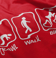 Crawl Walk Bike Baby Polka Dot Skirt Dress-Direct To Garment Print-Brisco Baby