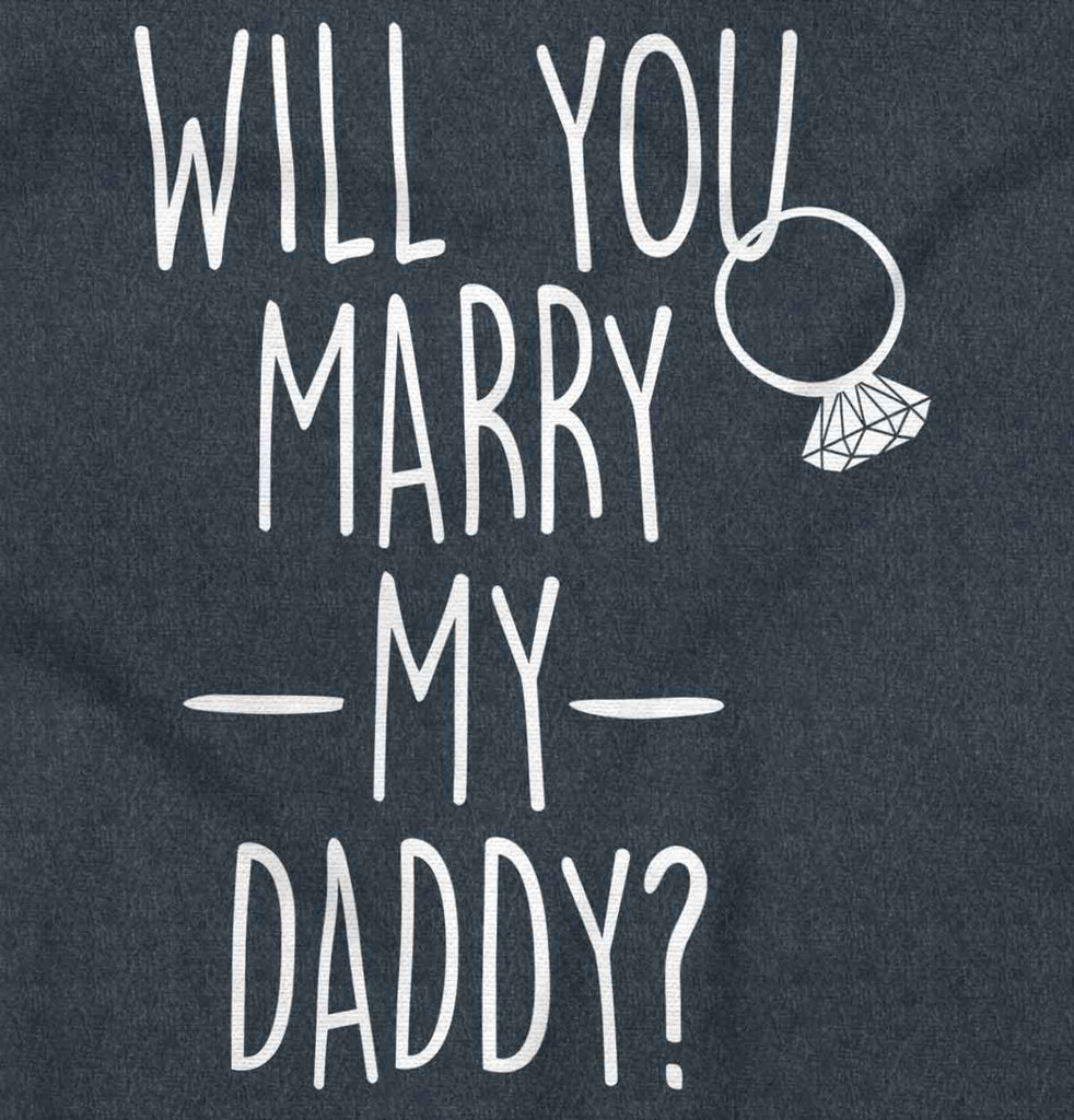 Marry My Daddy Toddler Football Jersey Tee-Direct To Garment Print-Brisco Baby