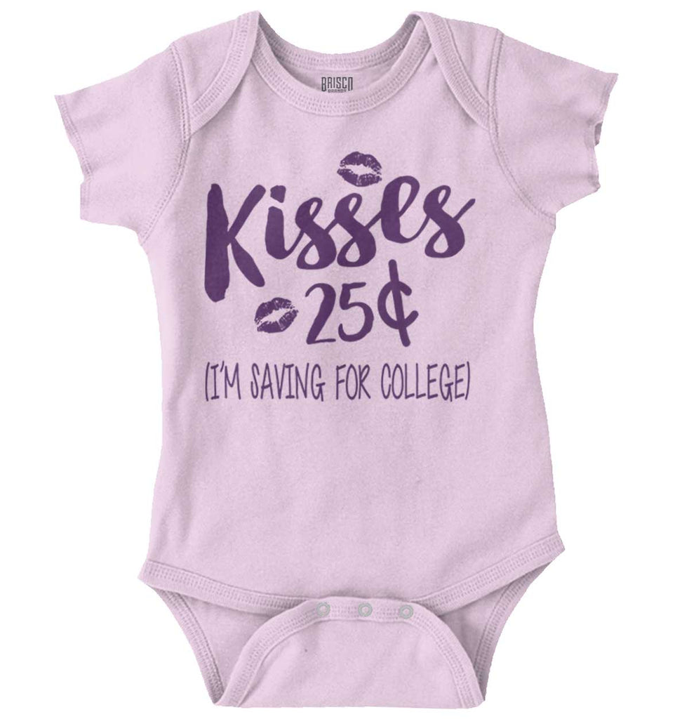Kisses 25 Cents Romper Bodysuit-Direct To Garment Print-Brisco Baby